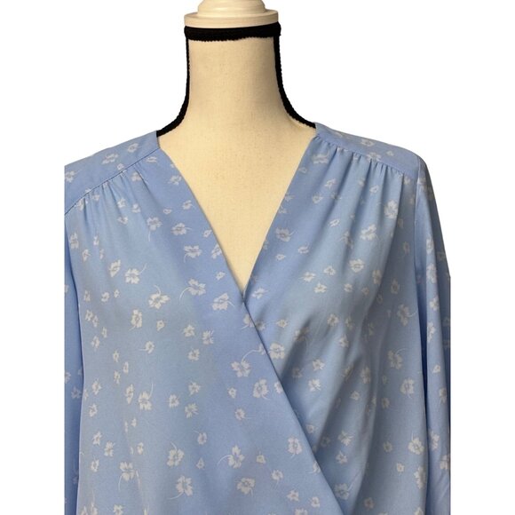 INC International Concepts Women's Printed Surplice Top, Bridget Ditsy, Sz. S - Picture 4 of 12